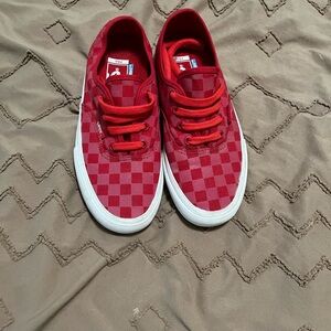 Vans Red Checkered Sneakers